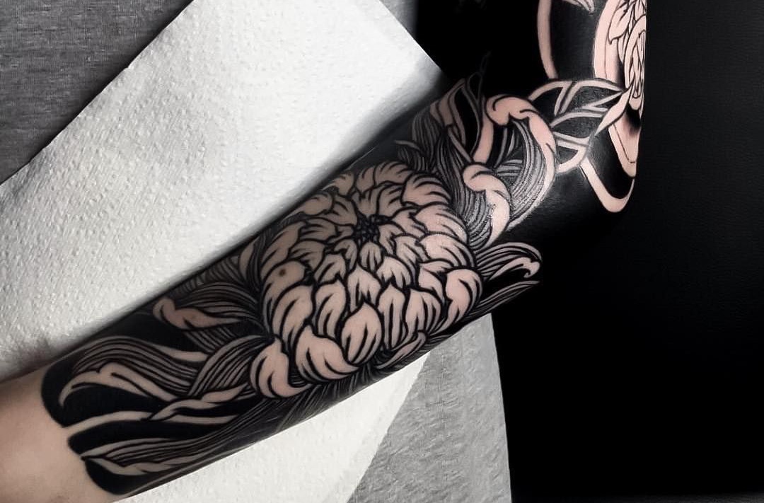 Ornamental blackwork tattoo sleeve by Sokrovvenno on DeviantArt