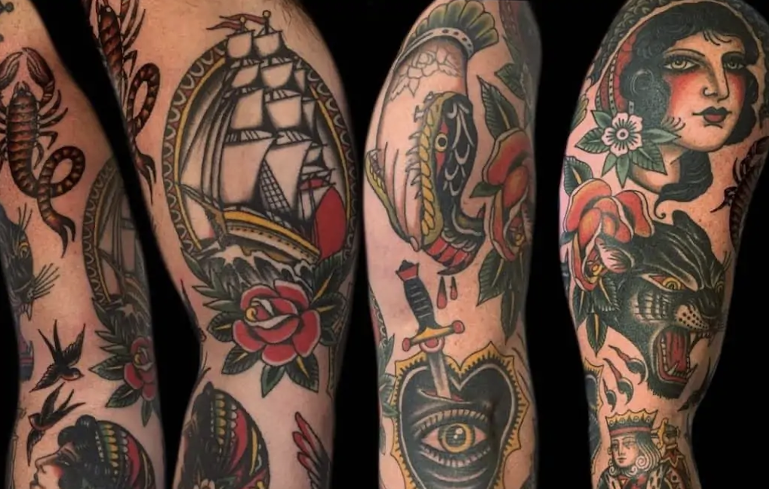 Classic American Traditional Tattoo Designs by Lucas Doug