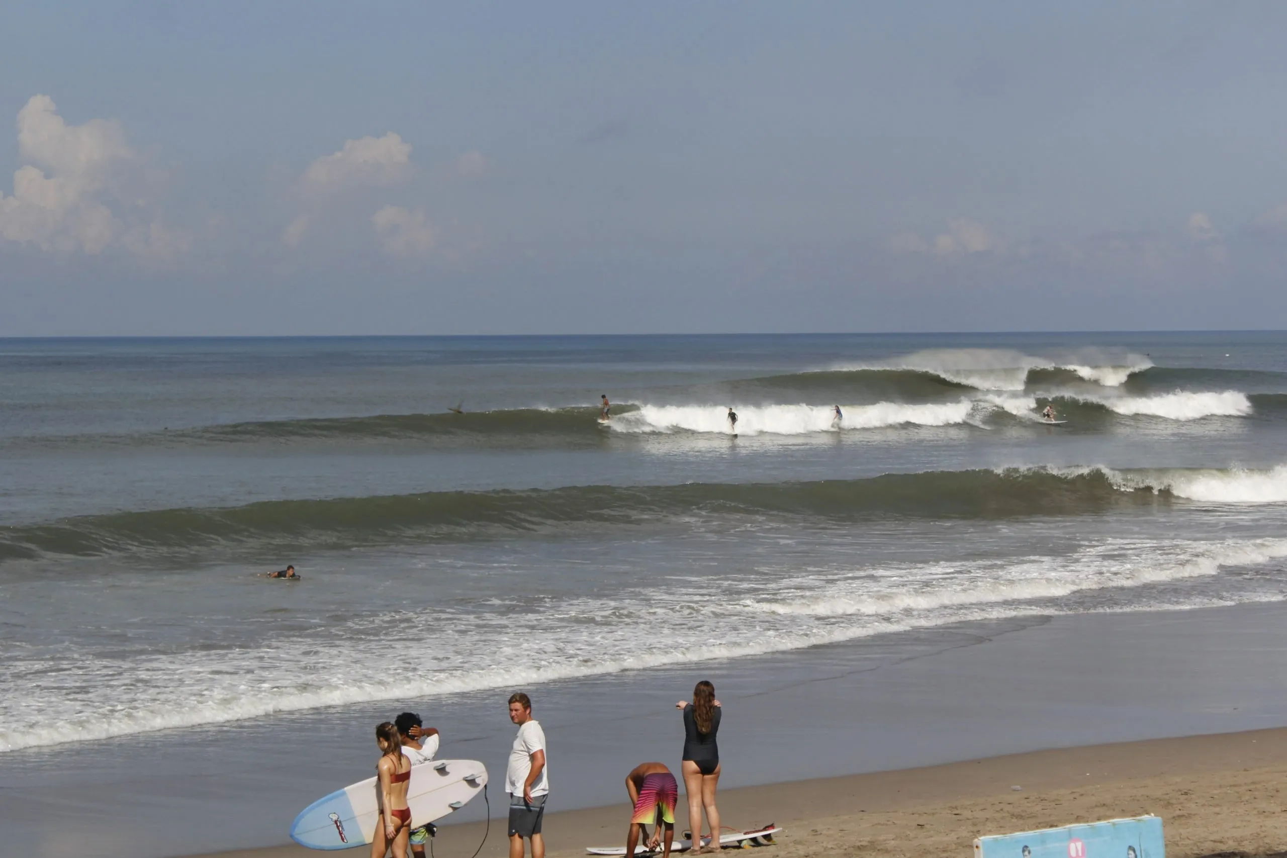 surfing at berawa beach