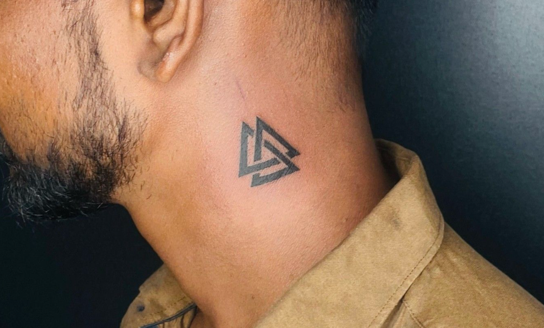 triangle tattoos meaning as brave symbol