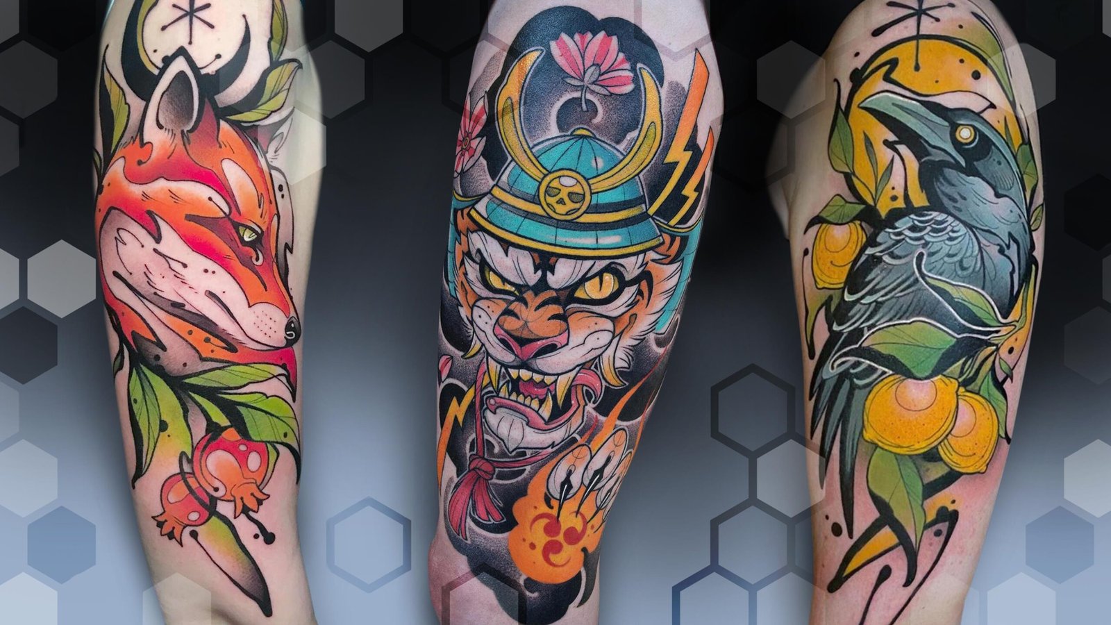 visually appealing neo traditional tattoo