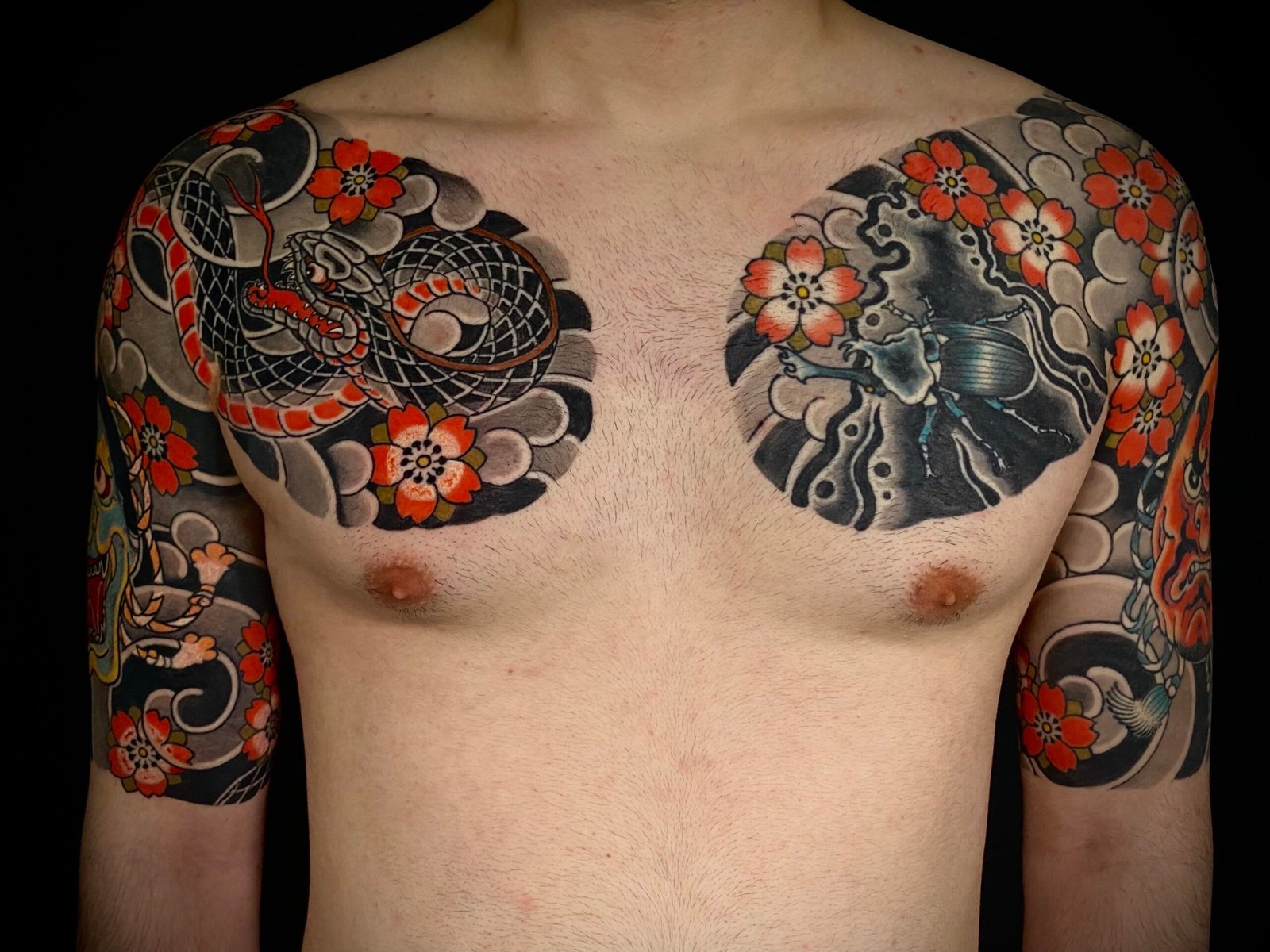 irezumi snake tattoos have a complex symbolic meaning in Japanese culture